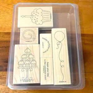 Stampin’ Up! Crazy for Cupcakes Wooden Stamp Set